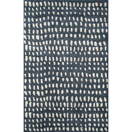 MOMENI Novogratz Delmar Boho Dots Rug - Blue, 5 ft. x 8 ft. DELMADEL11BLU5080